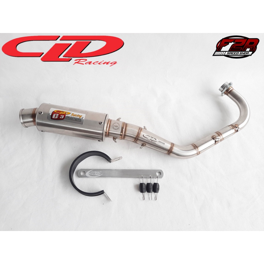 Knalpot CLD Racing Mio Sporty Smile,Mio Soul,Nouvo C3 Bulat Dan Oval