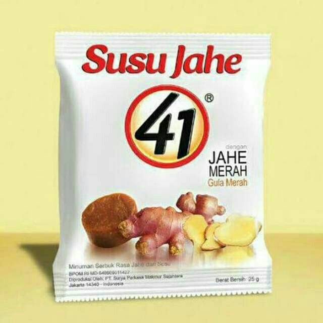 

susu jahe 41 susu plus jahe 1 renceng isi 10 sachet