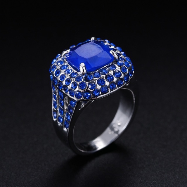 Cincin Casual Sultan Blue Topaz Mewah