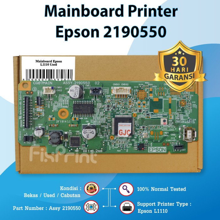 Mainboard Epson L1110 Board Motherboard Printer L1110 L-1110 Original FPTS345
