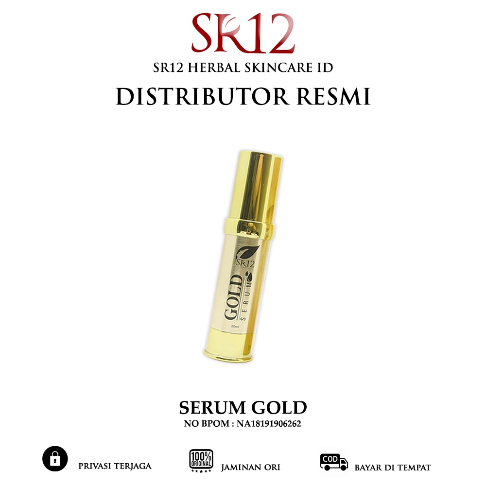 SR12 gold serum / isi 20ml / serum anti penuaan / serum penghilang flek hitam di wajah