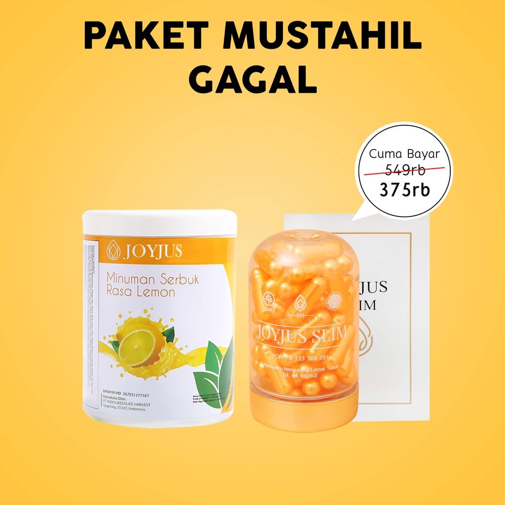 Joyjus Slim Fiber 300 Gram &amp; 500 Gram |  Joyjus kapsul Caps | Joyjua Tea | Paket Pasti berhasil Joy Jus Slimming Tea