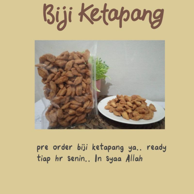 

biji ketapang terigu dn tepung beras