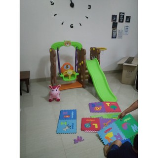 Slide and Swing Brown Bear Ayunan  dan prosotan Brown 