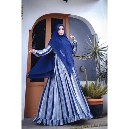 Set Syari Ceruty Babydoll | Gamis Annisa Syari by ASM | Gamis Original | Gamis Premium | Gamis Canti