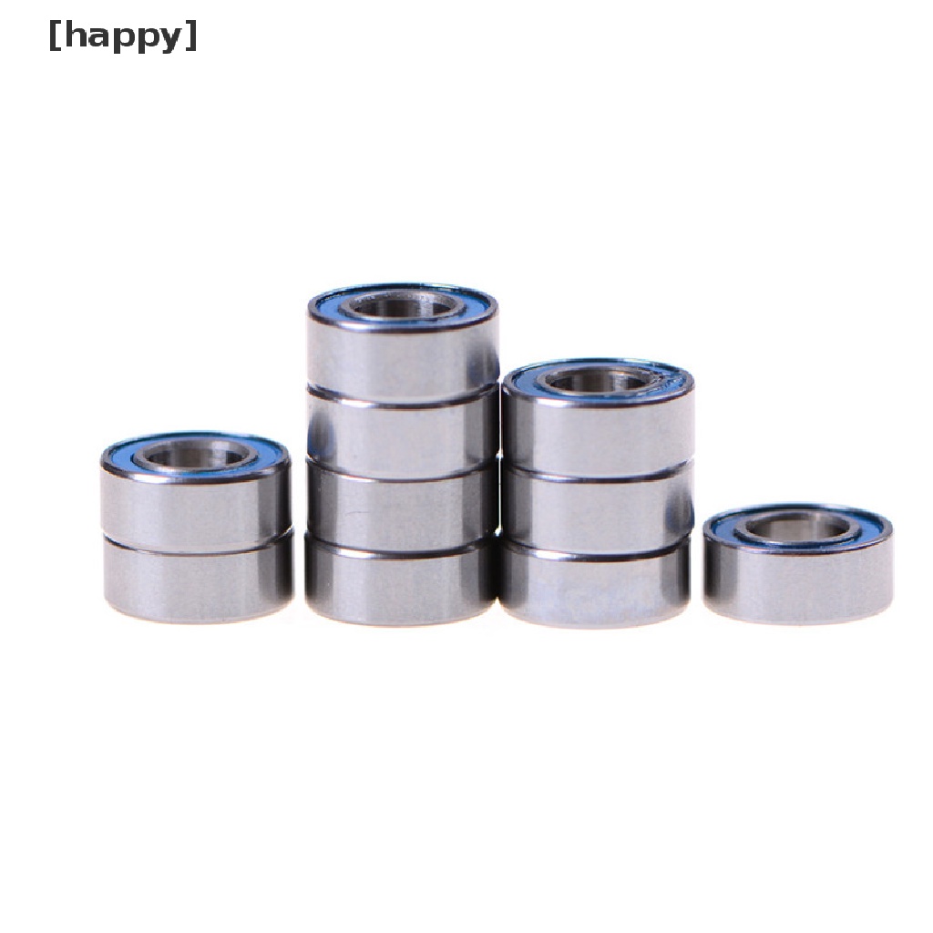 Ha 10pcs Mr105-2Rs Miniatur Bearing Segel Karet Ukuran 5x10 X 4mm