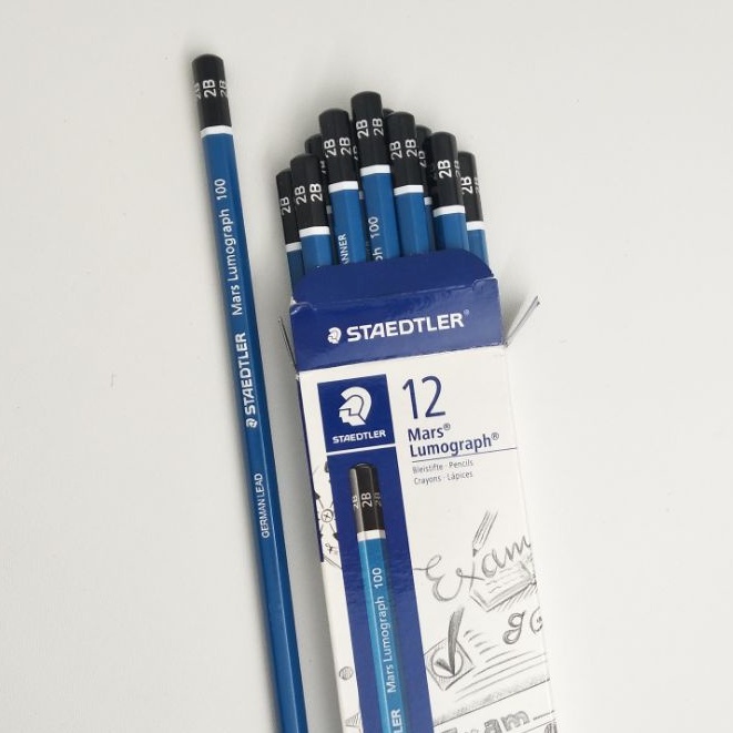 

[3 pcs] Pensil 2B Staedtler Mars Lumograph 100 Exam - Pensil Ujian Staedtler