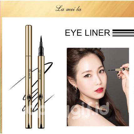 LAMEILA Eyeliner Anti Air &amp; Keringat Warna Gold / Silver LA015 LA016 1023