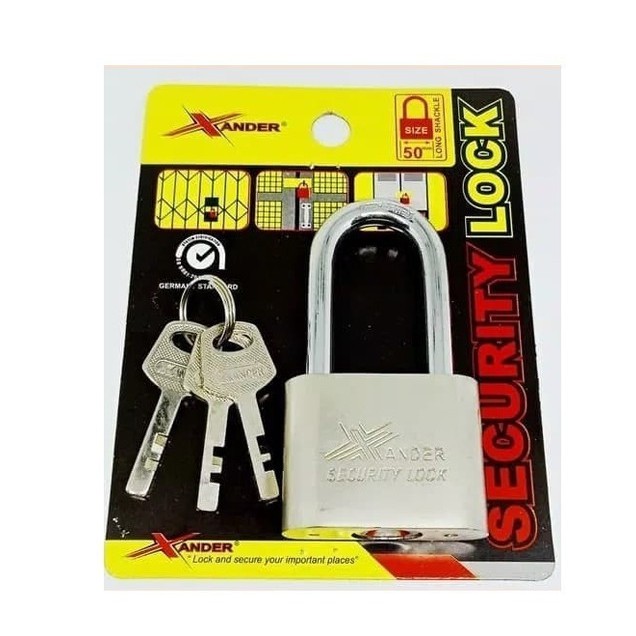 Gembok 60mm Panjang - Xander Security Lock 3 Key