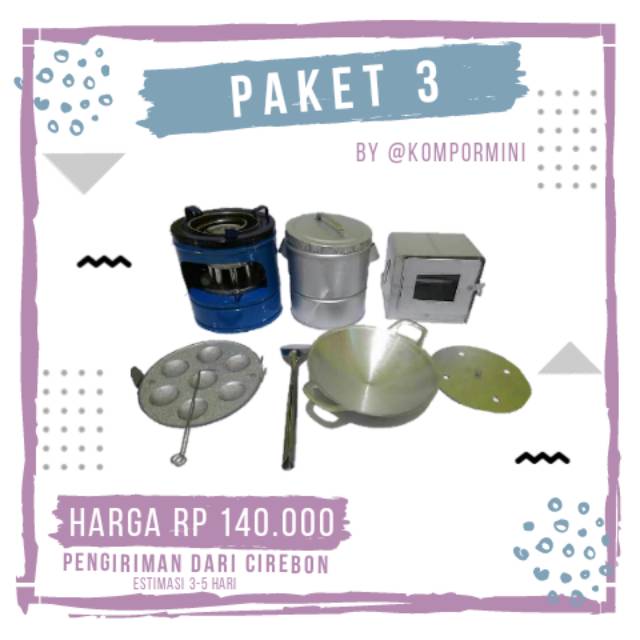 Paket 3 Kompor Mini Mainan  Masakan Jadul Mainan  Anak 