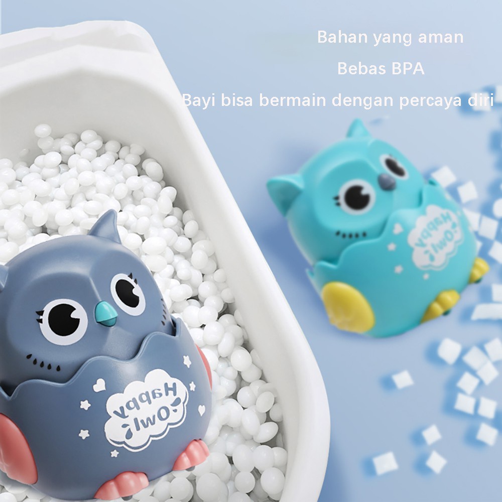 Mainan Anak burung happy owl Tekan bisa jalan Cute Owl Tanpa Baterai Lucu dan Awet BPA FREE