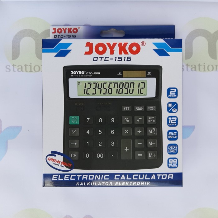 

Calculator / Kalkulator Joyko DTC-1516 / 12 Digits / Check Correct