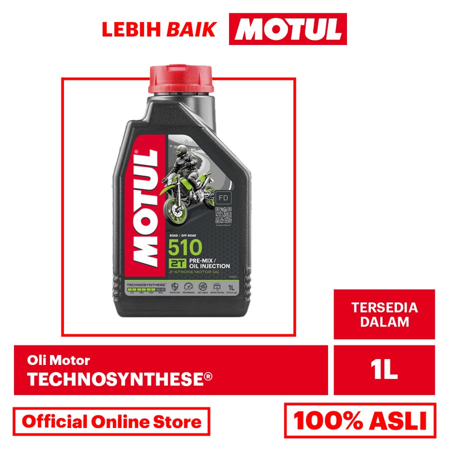 Jual MOTUL 2T 510 1L - FD OLI SAMPING MOTOR PREMIUM ORIGINAL 100% ...