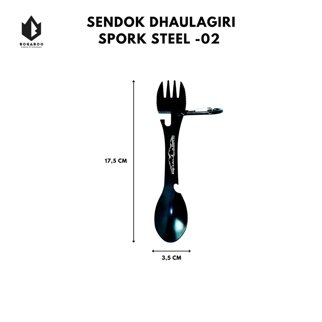 SENDOK DHAULAGIRI - DH SPORKSTEEL SS 02 - SENDOK GARPU DHAULAGIRI - SPOON FORK DHAULAGIRI - SENDOK STAINLEES DH