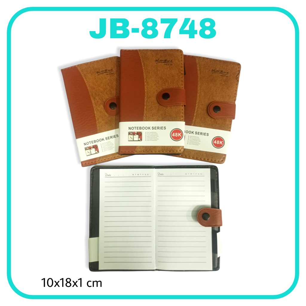 

MJ Buku Agenda Kancing Seri A 48K / Buku Planner / Buku Kerja