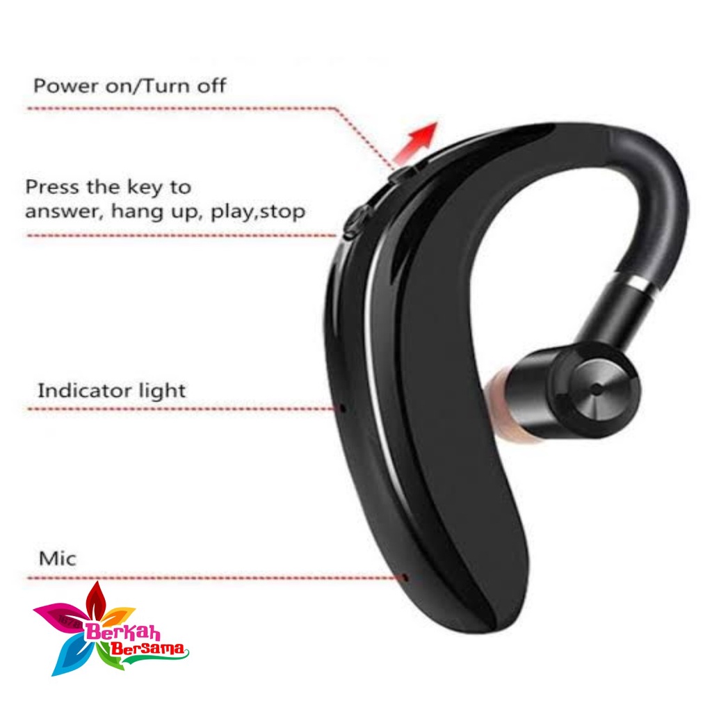 BM029 Headset earphone bluetooh wireles single S109 busines for oppo xiaomi vivo ORIGINAL BB5573