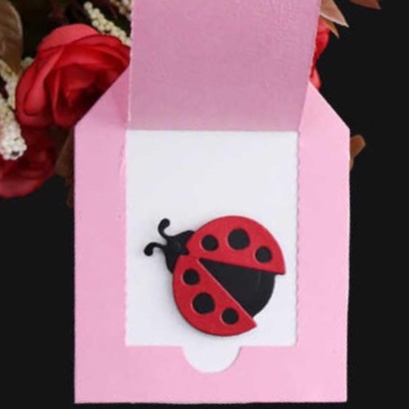 

Bentuk Ladybug #63A Scrapbook Papercut Papercraft Kerajinan kertas Hiasan Mahar DIY Kertas Jasmine