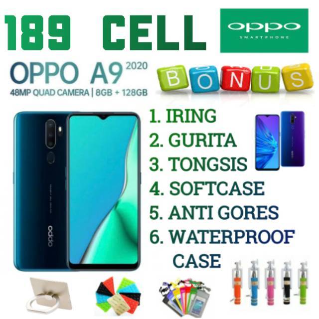 OPPO A9 2020 RAM 8/128 GARANSI RESMI OPPO INDONESIA