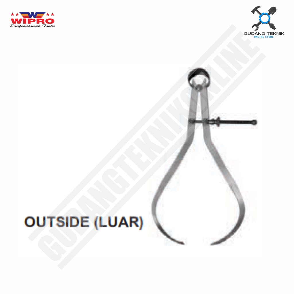 Jangka Bubut Stelan LUAR 15&quot; - 36&quot; WIPRO / Spring Caliper Divider Luar 15inch - 36inch WIPRO