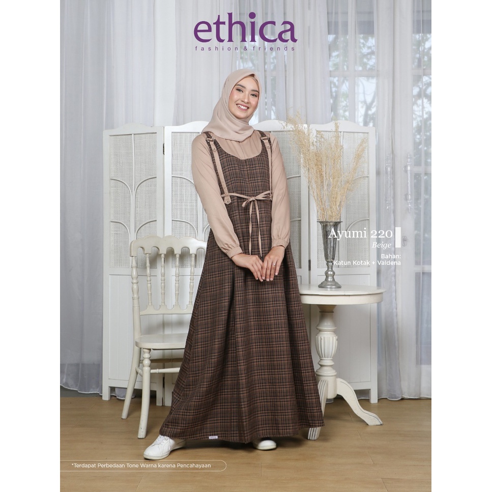 GAMIS TERBARU 2021 ETHICA AYUMI 220 BEIGE
