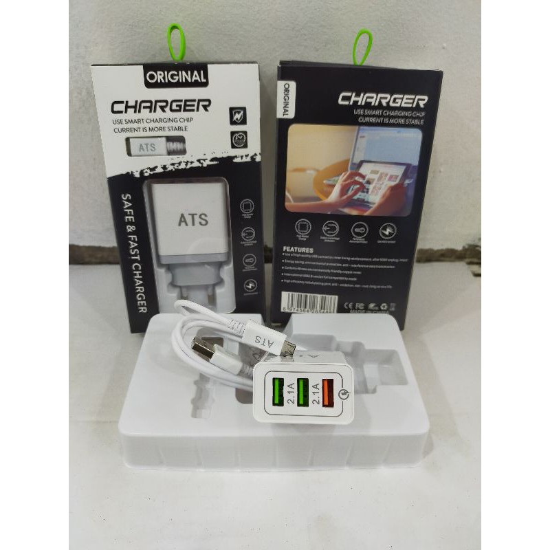 Cas Charger 3 USB Fast charging aTS model D22