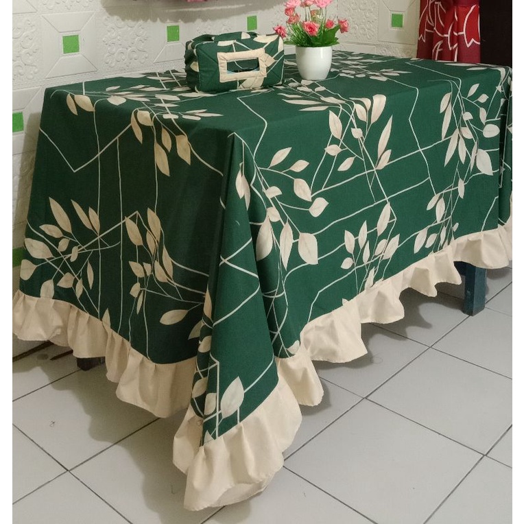 tablak meja makan 6 kursi shabby