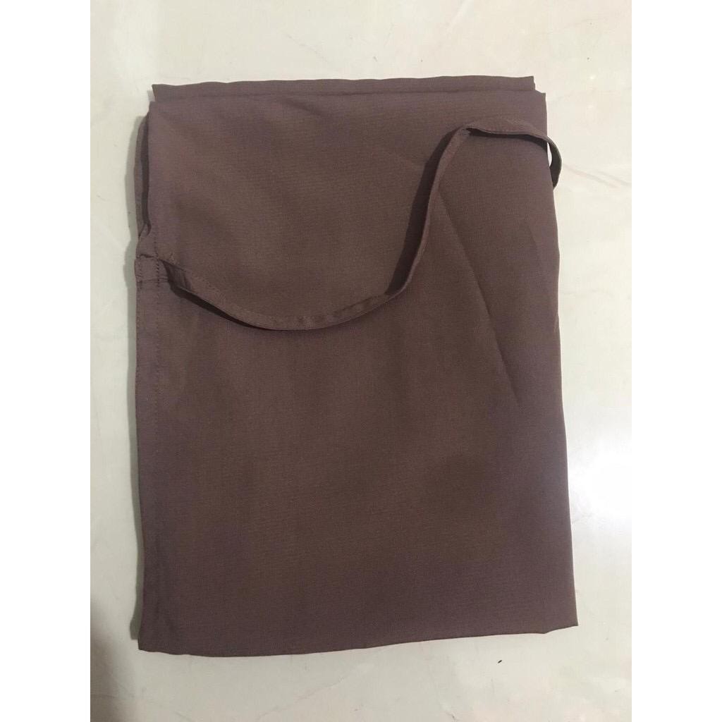 HIJAB INSTAN BERGO MARYAM WOLFIS (L)/KERUDUNG MARYAM/JILBAB MARYAM/HIJAB TALI-Mocca