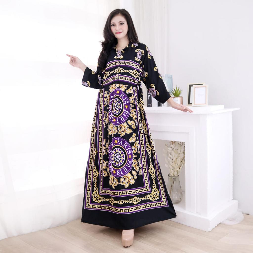 DASTER KEKINIAN LONGDRES VIRALL TALI EMPAT CIBI/KANCING BOBOK/RAYON SUPER FREMIUM