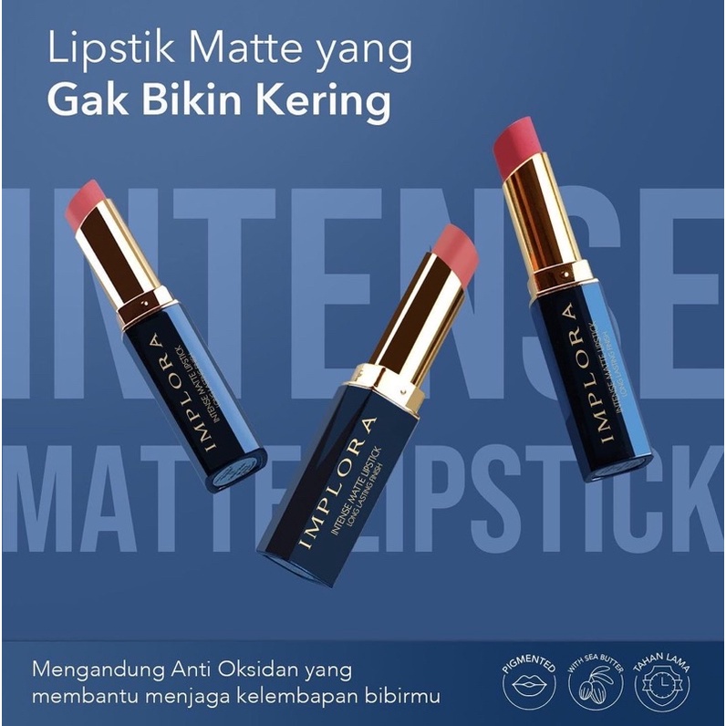 IMPLORA INTENSE MATTE LIPSTICK FULLCOLOR 3.5 GR 100% ORIGINAL [SWEETSPACE]