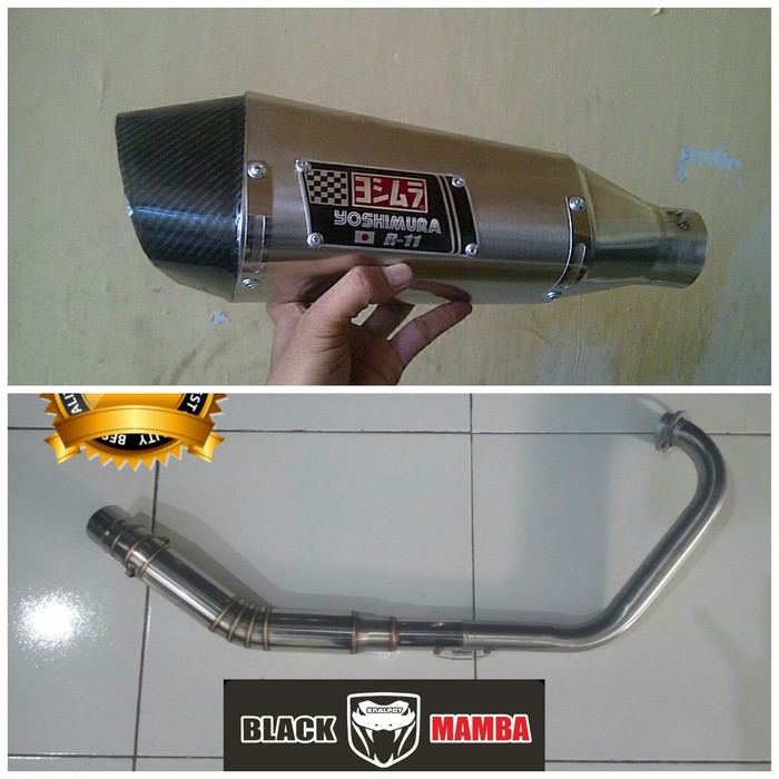 axs344 Knalpot Yoshimura R11 Titan Fullsystem CBR150 R15 GSXR150