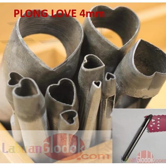 

Plong Love Kulit 4mm - Love Shape Punch leather/plong love 4mm/Pembolong Love 4mm