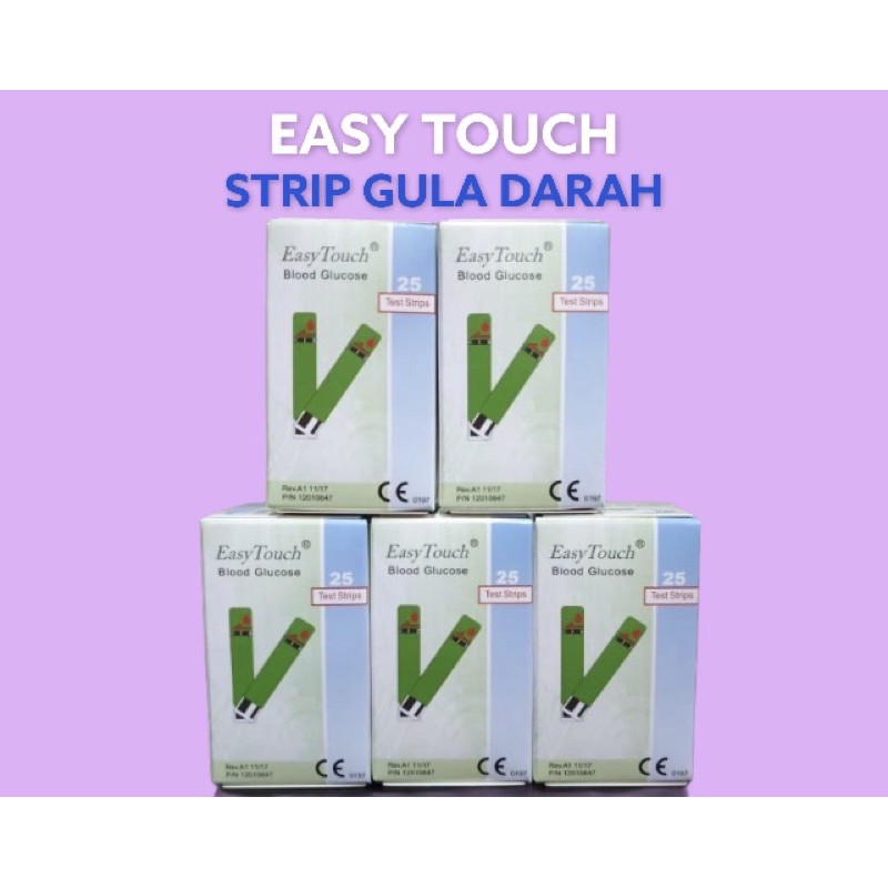 Jual Easy Touch Gula Darah Pot Isi Tes Strips Alat Cek Gula Darah Diabetes Gula Darah