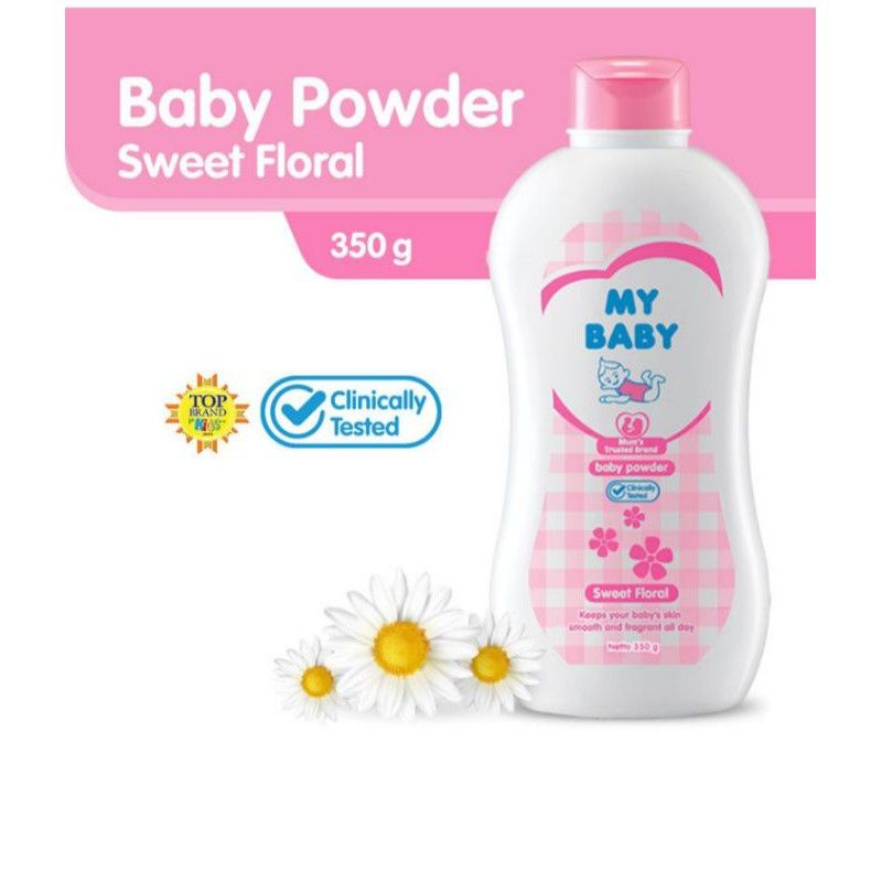 My Baby Bedak Bayi Powder 350gr - My Baby Powder Telon Plus 350gr + Extra 88gr Bedak Bayi Tabur Minyak Telon Plus - My Baby Powder Bedak Bayi 350gr + 88gr