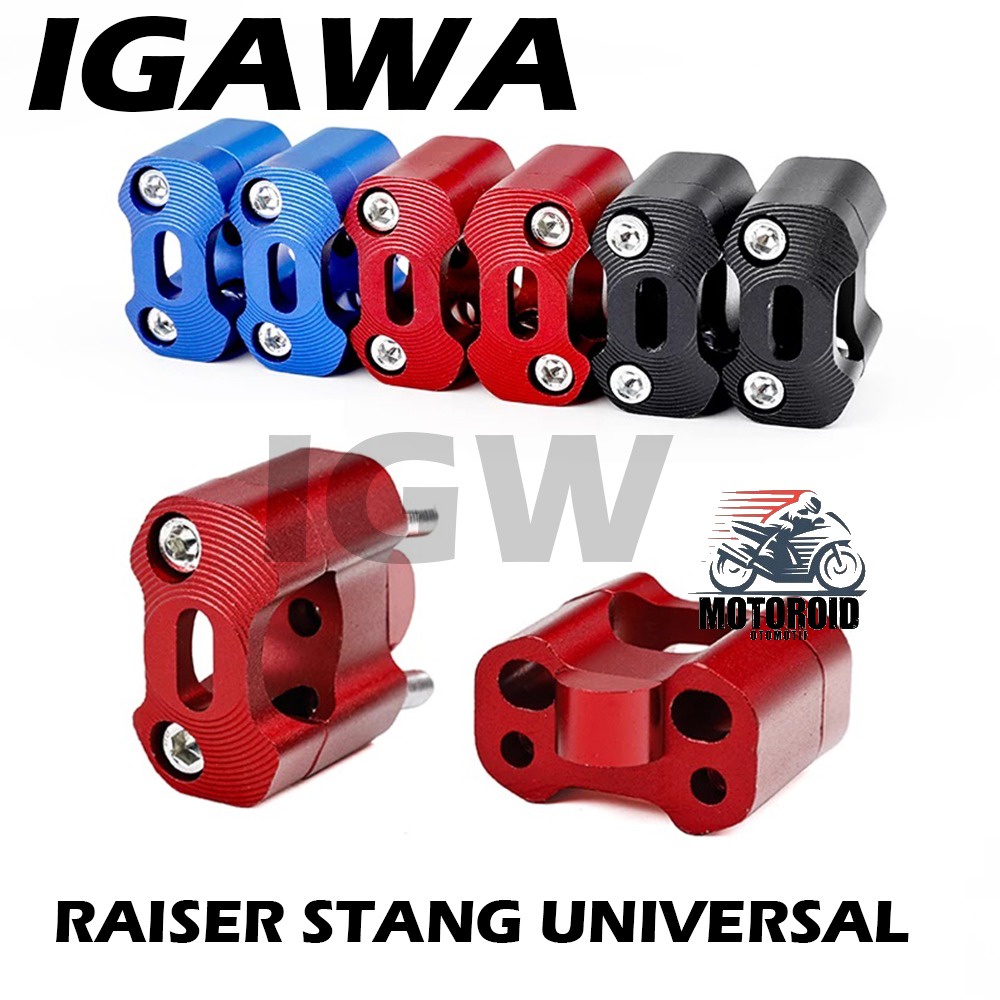 RAISER STANG IGAWA UNIVERSAL PENINGGI STANG FATBAR LOW HIGH FULL CNC