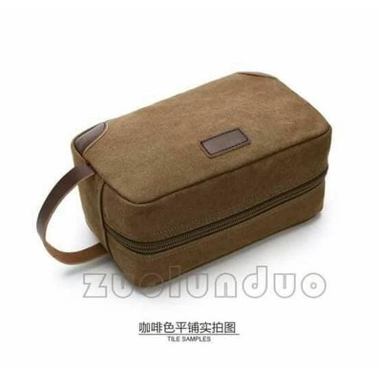 Bag Canvas - Hand Bag Kanvas Tas Tangan Pria - Wanita Clutch Canvas Pouch 6041