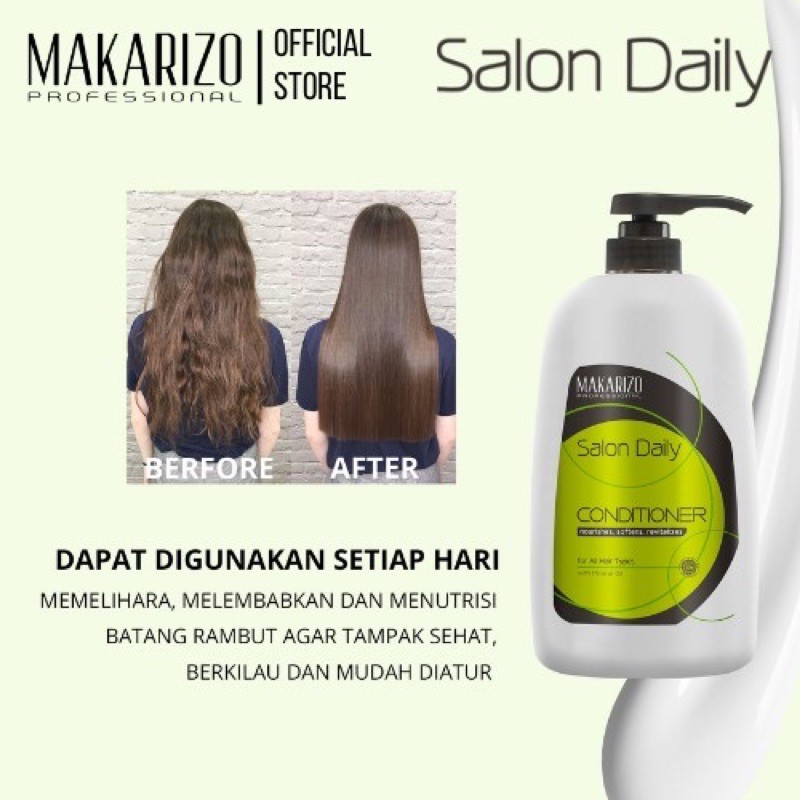 Makarizo Salon Daily Professional Shampoo | Makarizo Salon Daily Professional Conditioner 1000ml