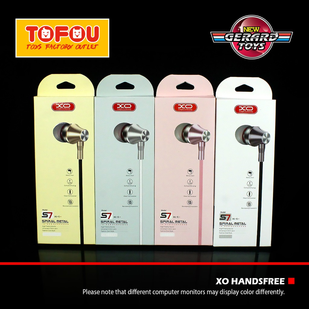 XO Handsfree Earphone S7 Original Murah