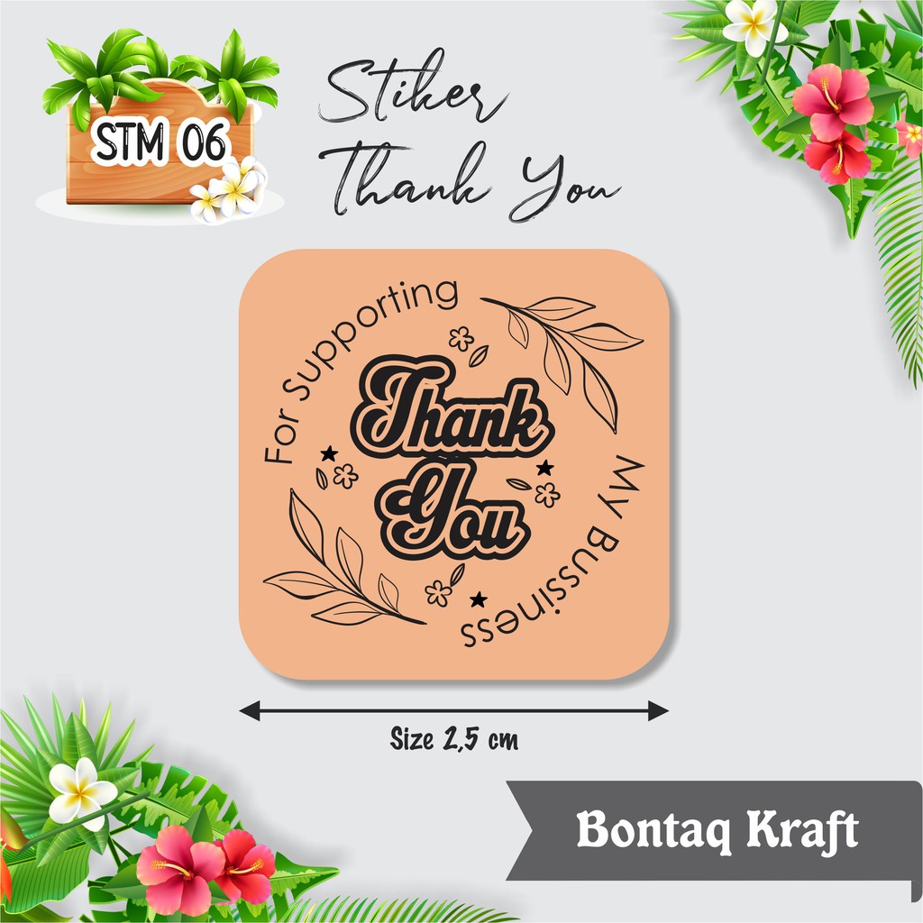 

STIKER THANK YOU MINI KRAFT STM 06