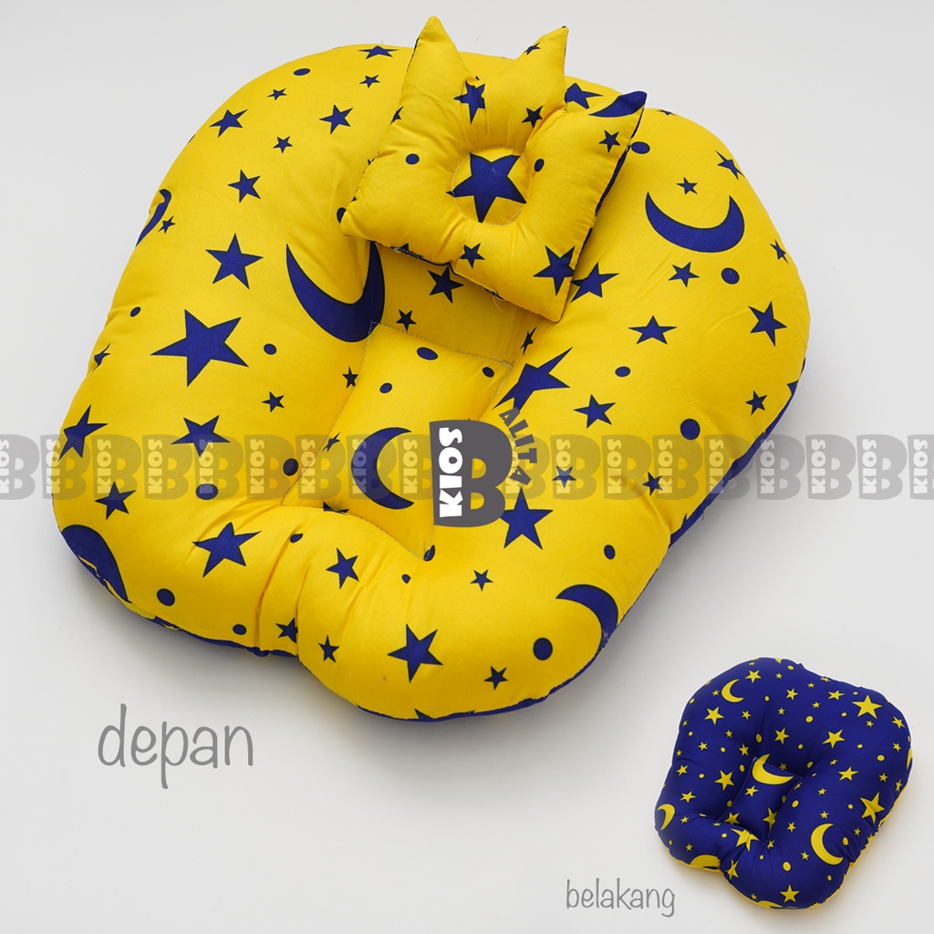 PAKET KASUR BAYI MULTIFUNGSI  SOFA BABY LOUNGER BABY + BANTAL PEYANG MODEL CROWN