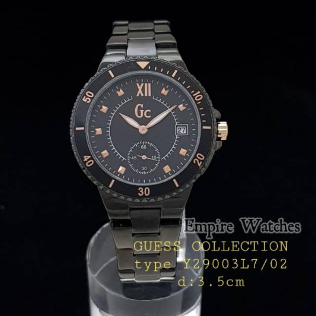 Jam Tangan Wanita GC Guess Collection Y29003L7/02 Chrono dan Tanggal Aktif
