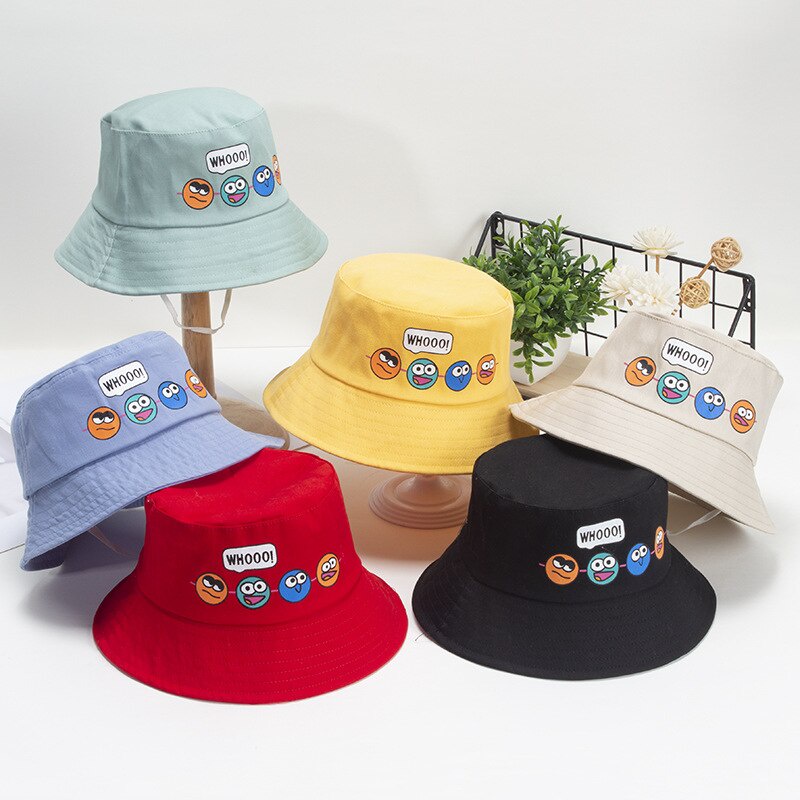 Topi Bucket Anak Laki Laki Perempuan Sablon Whoo / Bucket Hat Anak