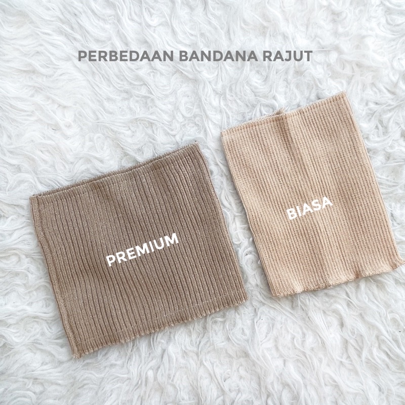 BANDANA RAJUT SALUR / BANDANA RAJUT ANISA / CIPUT RAJUT PREMIUM