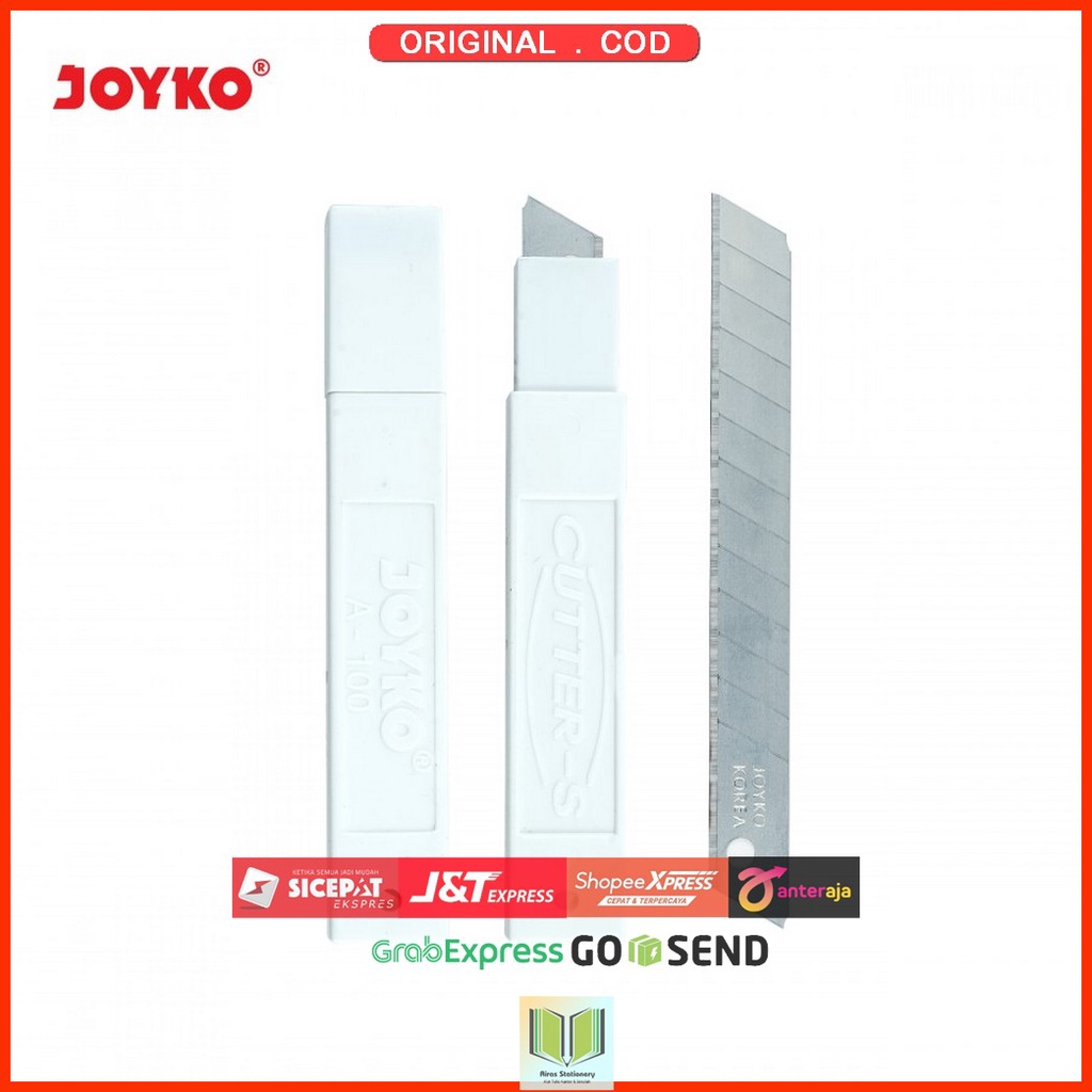 

Cutter Blade Refill Isi Pisau Pemotong Joyko A-100 1 Tube 5 Pcs