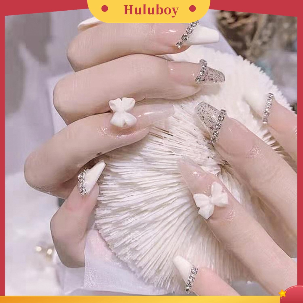 Huluboy Huluboy♡ 12pcs / Set Rantai Metal Lebar Aplikasi Nail Art / Manicure