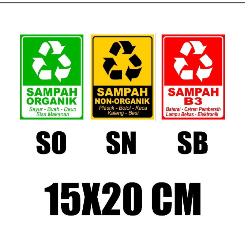 Jual Stiker Sampah Organik Shopee Indonesia 5142