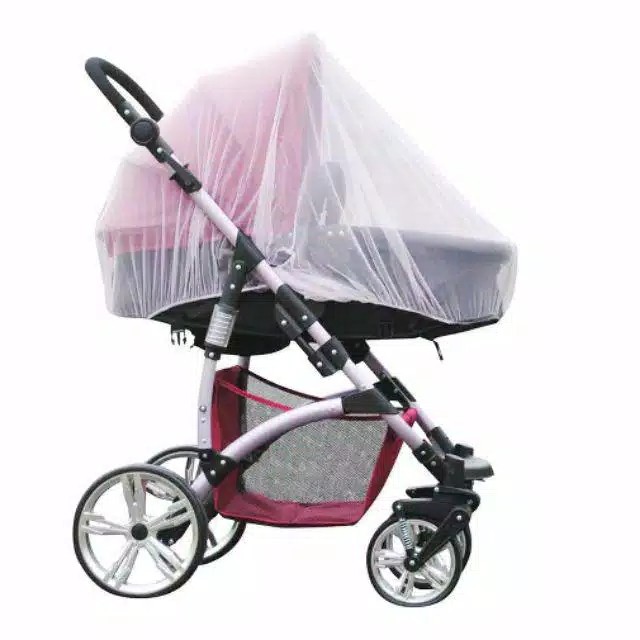 Kelambu Bayi Jaring Anti Nyamuk Untuk Stroller Bayi.