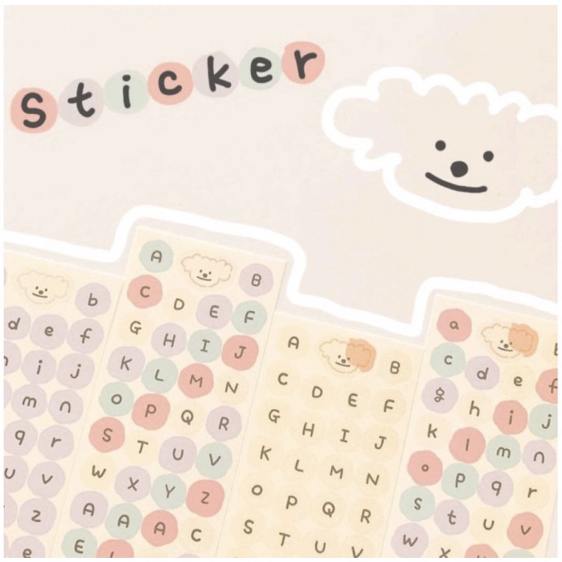 

1pc Alphabet Stiker