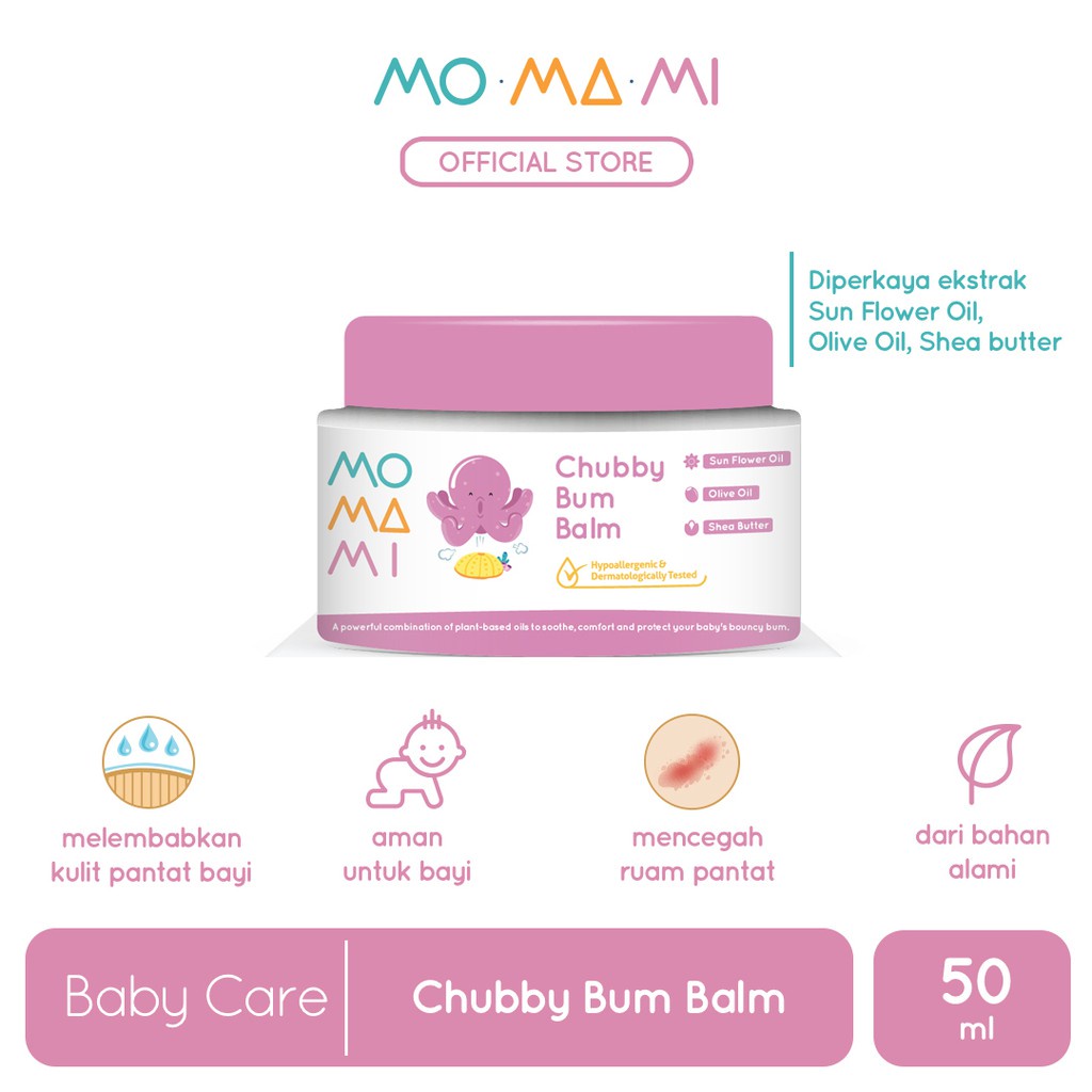 MOMAMI MURAH BABY CHUBBY BUM BALM LOTION &amp; CREAM BAYI KRIM RUAM POPOK BAYI DIAPER RASH