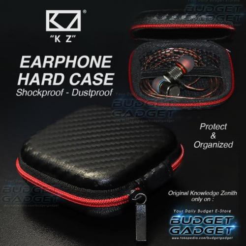 Knowledge Zenith Case Earphone EVA - B001-Hitam Merah