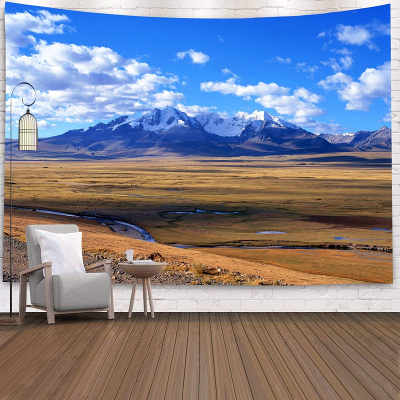 Lukisan Desain Pemandangan Hijau Hd Prairie Original Untuk Digantung Shopee Indonesia